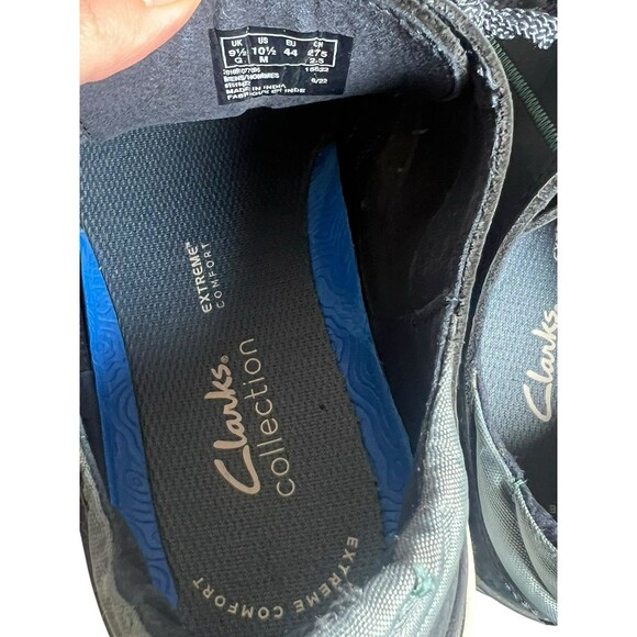 Clarks Men's Brahnz‎ Low Oxford Size 10.5M Navy Nubuck OrthoLite footbed Leather - Picture 8 of 8